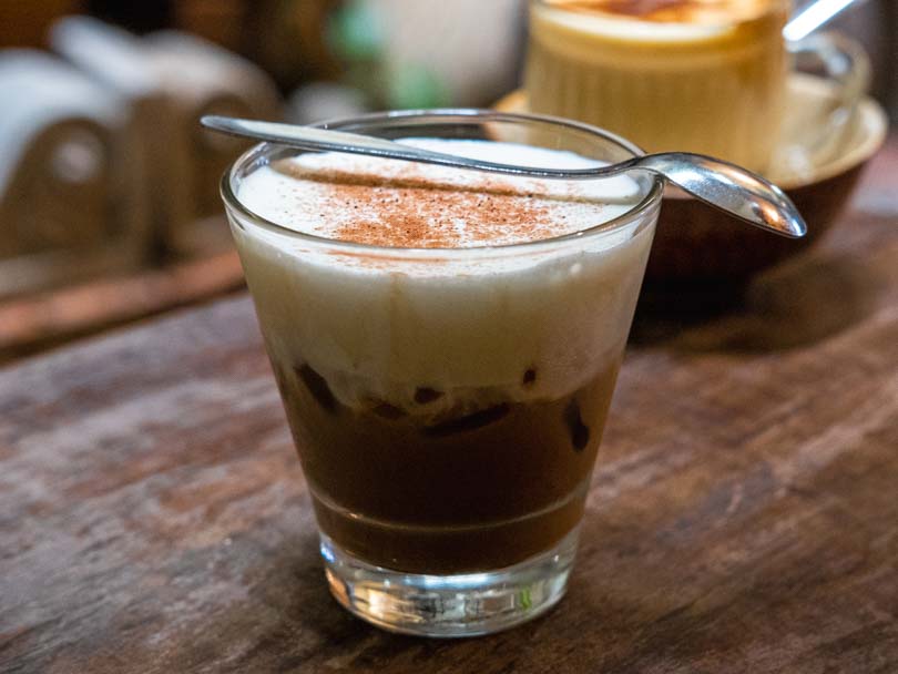 Cà Phê Muối, salt coffee in a cafe in Viet Nam