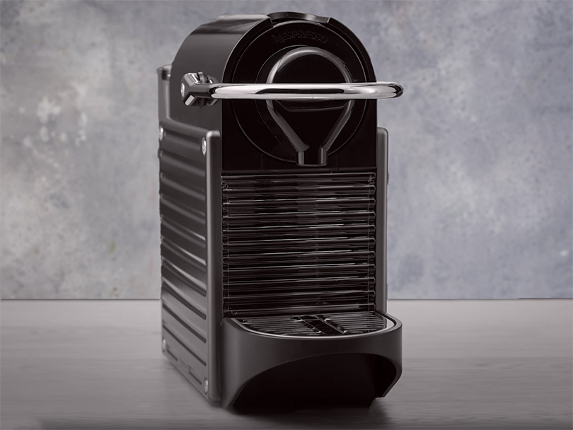 Nespresso Pixie sitting on kitchen counter