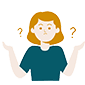 confused/ questioning woman icon