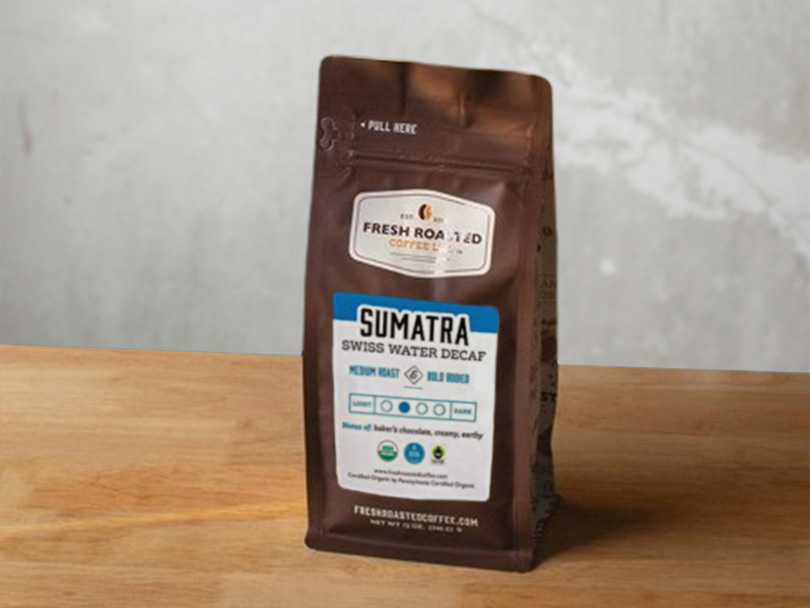 sumatra swiss water decaf fresh roasted - best decaf sumatra coffee
