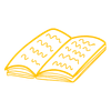 handdrawn open book